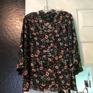 Floral chocker blouse